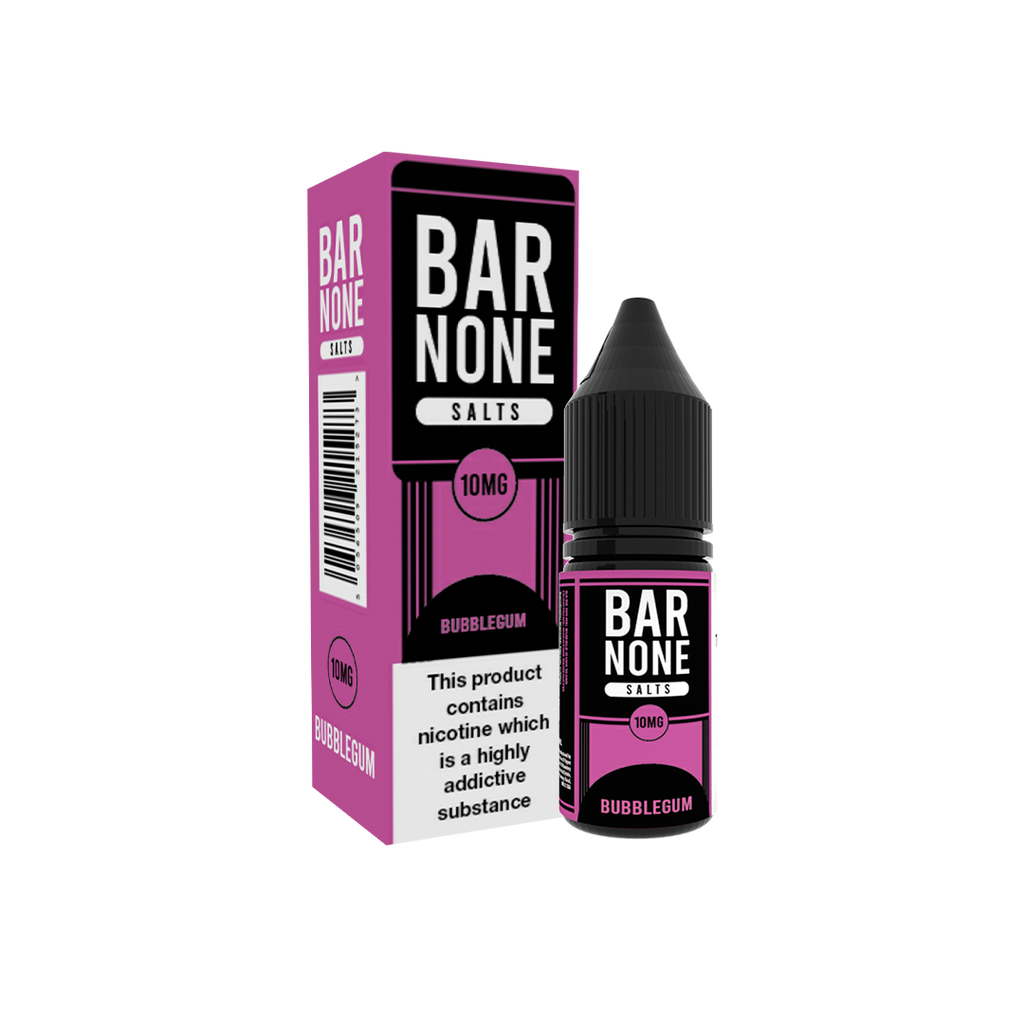 Bar None Salt Bubblegum 10ml The Ace Of Vapez Distro