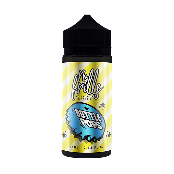 No Frills Collection Series - Bottle Pops Lemonade 80ml (Includes 2x15mg VG Nicotine shots)