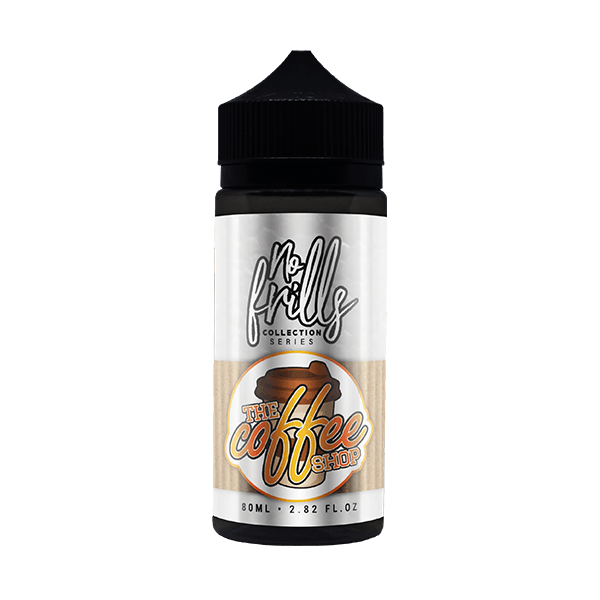 No Frills Collection Series - The Coffee Shop Hazelnut 80ml (Includes 2x15mg VG Nicotine shots)