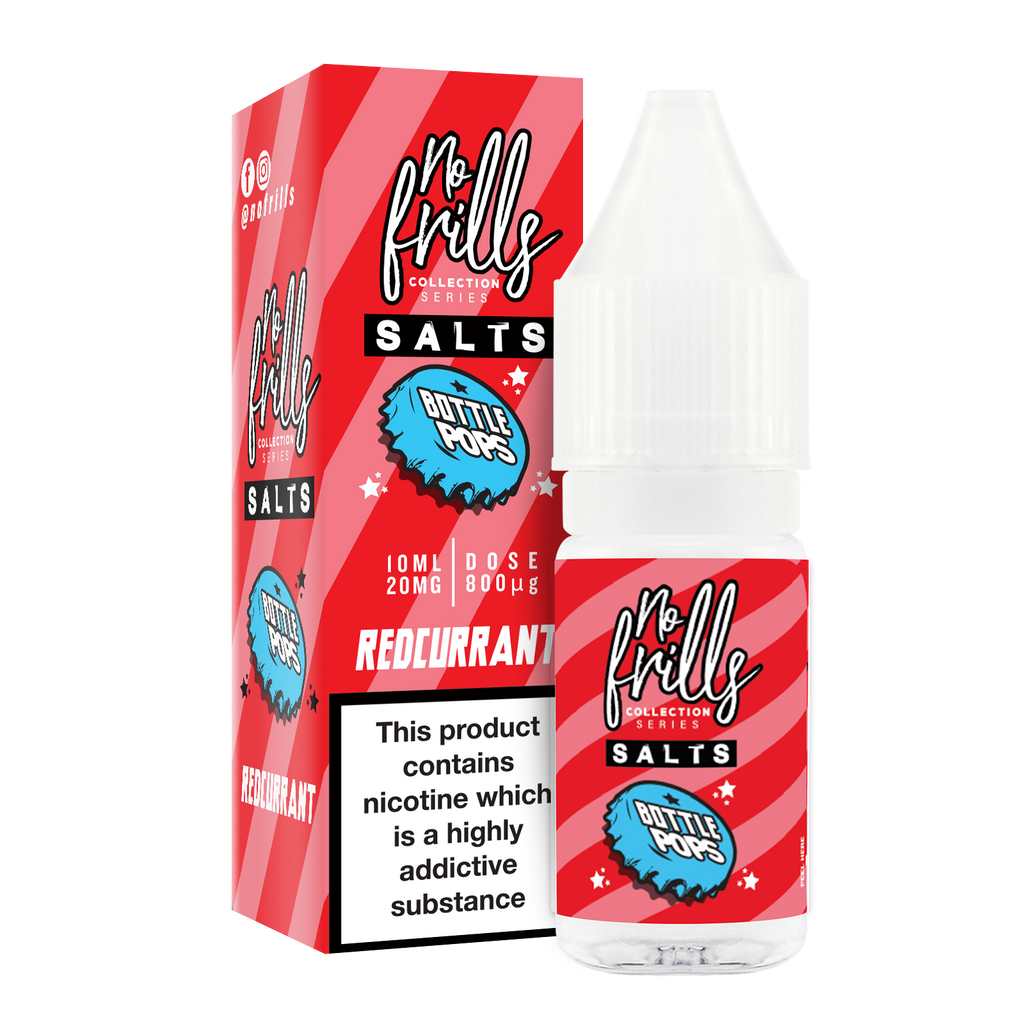 No Frills Salts - Bottle Pops: Redcurrant Nic Salt 10ml