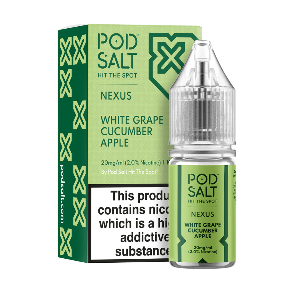 Pod Salt Nexus White Grape Cucumber Apple 10ml
