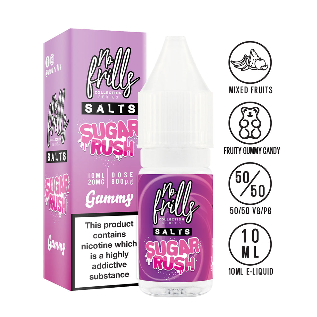 No Frills Salts - Sugar Rush: Gummy Nic Salt 10ml